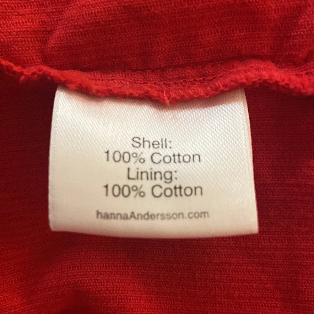 Hanna Andersson Girls Corduroy Ruffle Dress, Size 100 (Size 4)